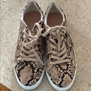 Top shop s 10 snake print tennis shoes